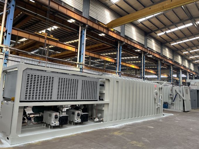 98KW PLC Double Chamber Vacuum Cooler 3tons Cycle 6 Pallets 0